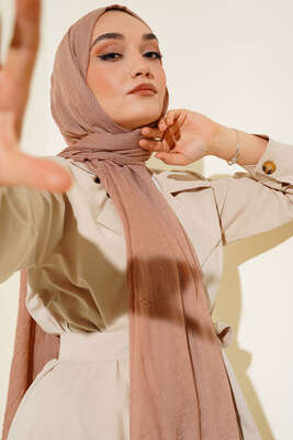 Organik Bambu Kraş Şal Şeftali -130 