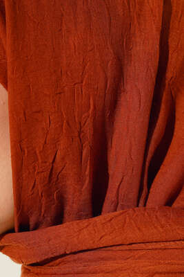 Organik Bambu Kraş Şal Taba -98 - Düz Şal