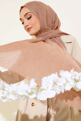 Organik Bambu Kraş Şal Vizon -50 