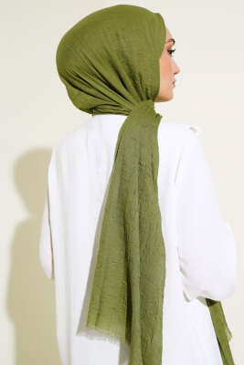 Organik Bambu Kraş Şal Yeşil - Yılın Fırsatı