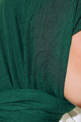 Organik Bambu Kraş Şal Zümrüt - Yılın Fırsatı