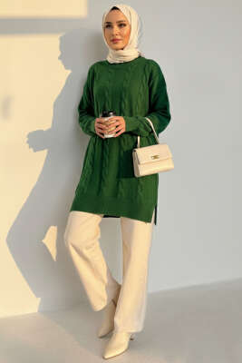 Örgü Kabartmalı Yumoş Triko Tunik Benetton - Tunik