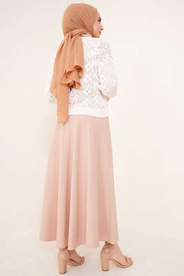 Örgü Model Hırka Ekru - Hırka