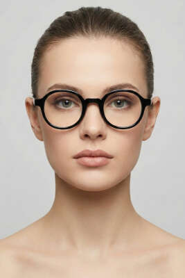 Orion Serisi Şeffaf Gözlük Siyah - DISEGNO TEKSTİL