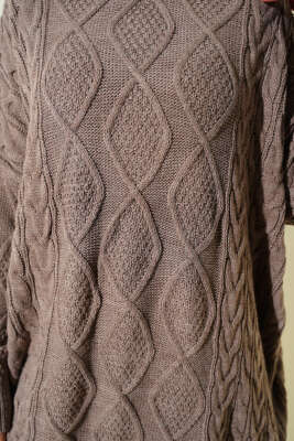 Örme Triko Kazak Vizon - Yılın Fırsatı