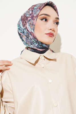 Otantik Paisley Desen Eşarp Somon 