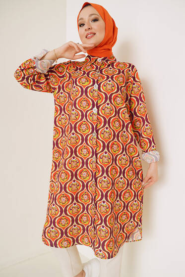 Otantik Serisi Oranj Gömlek - Gömlek