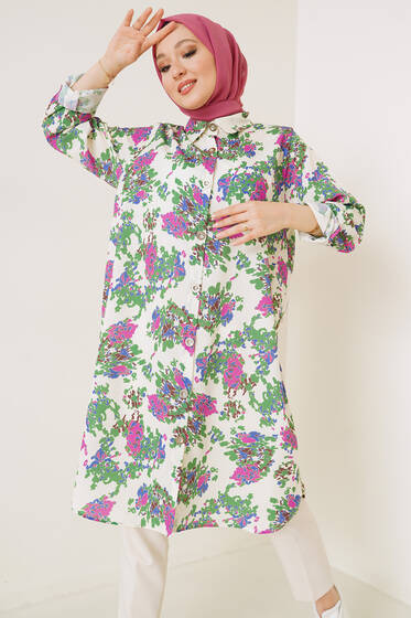 Otantik Serisi Yeşil Gömlek - Gömlek