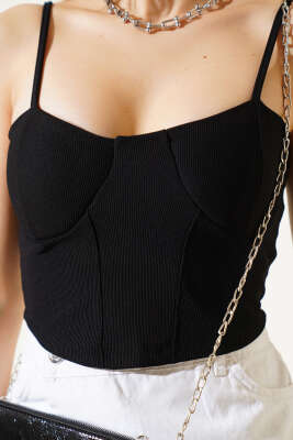 Ottoman Bluz Siyah - Yılın Fırsatı