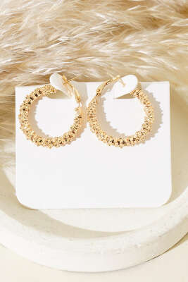 Oval Küpe Gold - Küpe