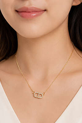 Oval Minik Taşlı Gold - YILMAZ BİJUTERİ 