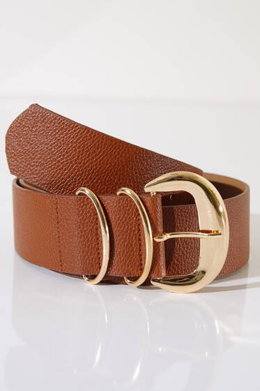 Oval Toka Kemer Taba - Deri Kemer