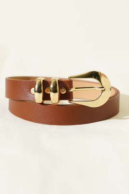 Oval Tokalı İki Köprülü Kemer Taba - DESREE KEMER