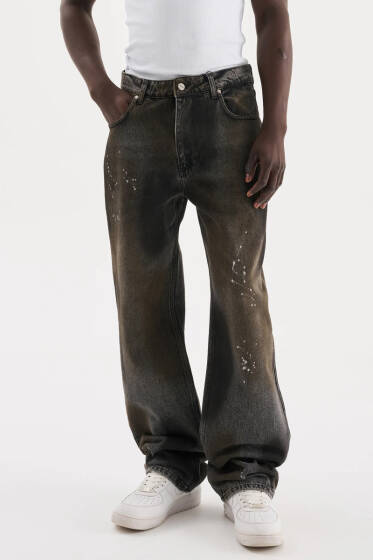 Oversiz Baloon Kot Erkek Pantolon Kahve - Erkek Pantolon