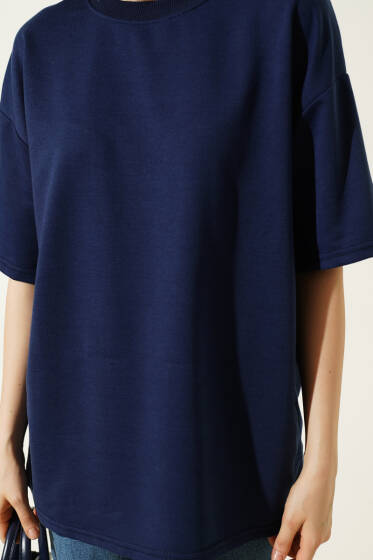 Oversize Basic T-shirt Parlement - Kadın Giyim Modelleri