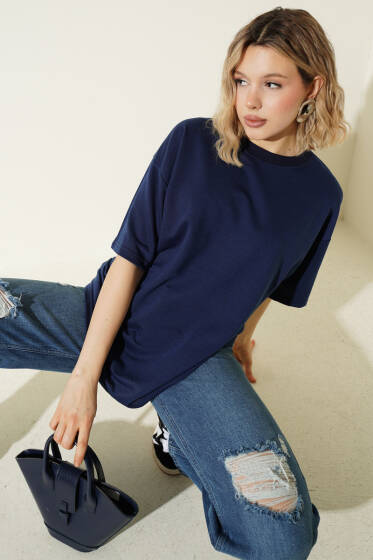 Oversize Basic T-shirt Parlement - Yılın Fırsatı