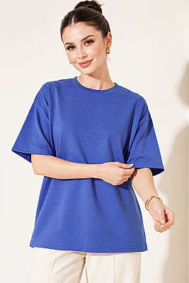 Oversize Basic T-shirt Saks - ELFİDA TEKSTİL