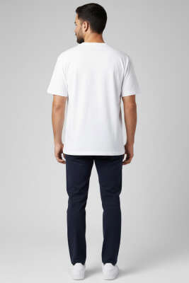 Oversize Erkek Tshirt Beyaz - Yılın Fırsatı