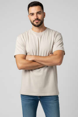 Oversize Erkek Tshirt Taş - BY MAMİ