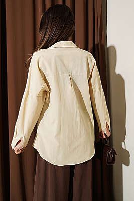 Oversize Kalıp Basic Gömlek Papaya - Kadın Giyim Modelleri