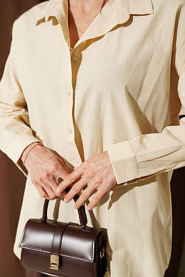 Oversize Kalıp Basic Gömlek Papaya - Kadın Giyim Modelleri