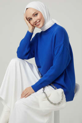 Oversize Triko Kazak Saks 