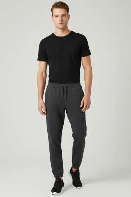 Paça Lastikli Erkek Eşofman Altı Antrasit - Yeni Erkek Giyim