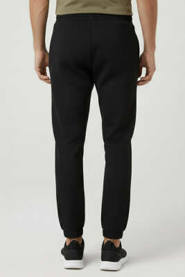 Paça Lastikli Erkek Eşofman Altı Siyah - Yeni Erkek Giyim