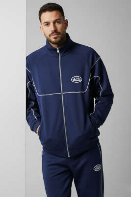 Paça Lastikli Erkek Eşofman Takımı Lacivert - ERKEK İKİLİ TAKIM