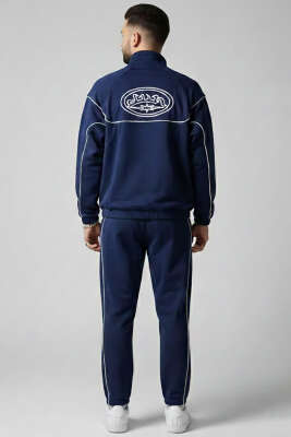 Paça Lastikli Erkek Eşofman Takımı Lacivert - ERKEK İKİLİ TAKIM