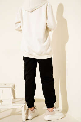 Paça Lastikli İki İplik Jogger Pantolon Siyah - Yılın Fırsatı