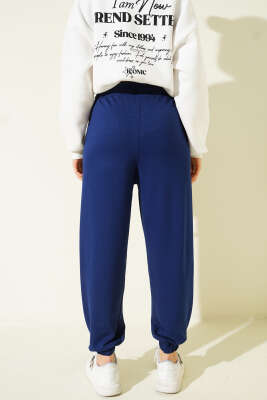 Paça Lastikli Loyşa Jogger Pantolon Lacivert - Kadın Giyim Modelleri