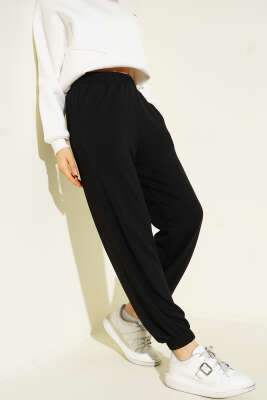 Paça Lastikli Loyşa Jogger Pantolon Siyah - ADYES