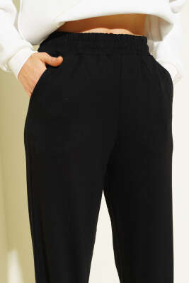 Paça Lastikli Loyşa Jogger Pantolon Siyah - Kadın Giyim Modelleri
