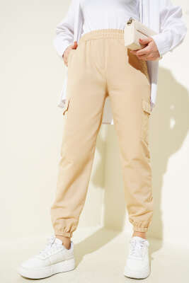 Paça Lastikli Zincirli Kargo Pantolon Camel - 100-300 TL Ürünler