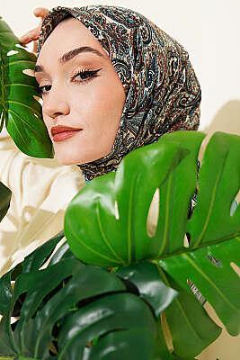 Paisley Desen Elegance Eşarp Mint 