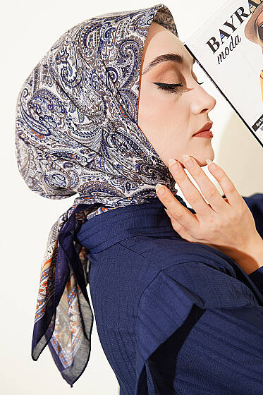 Paisley Desen Elegance Eşarp Parlement - Başörtüsü
