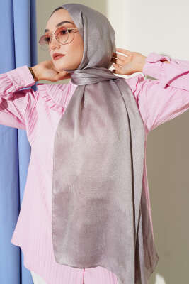 Paisley Desen Shine Line Şal Vizon - Başörtüsü