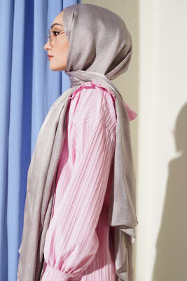 Paisley Desen Shine Line Şal Vizon - Başörtüsü