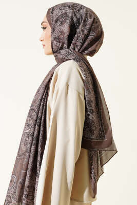 Paisley Desen Soft Şal Vizon - Başörtüsü