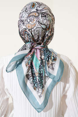 Paisley Desenli Soft Pamuk Eşarp Çağla Yeşili - Yılın Fırsatı