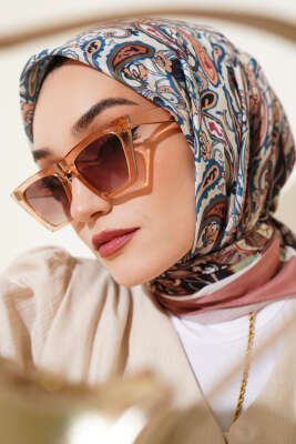 Paisley Desenli Soft Pamuk Eşarp Tarçın - Yılın Fırsatı