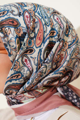 Paisley Desenli Soft Pamuk Eşarp Tarçın - Yılın Fırsatı