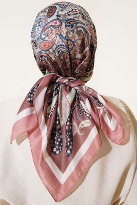 Paisley Desenli Soft Pamuk Eşarp Tarçın - Yılın Fırsatı