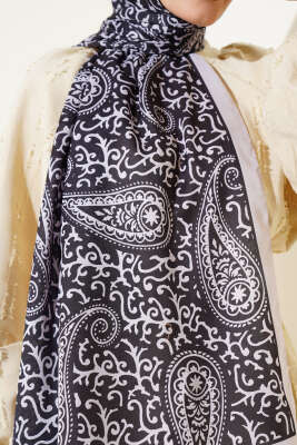 Paisley Desenli Soft Şal Bej - Başörtüsü