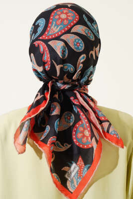 Paisley Detaylı Eşarp Latte - Başörtüsü