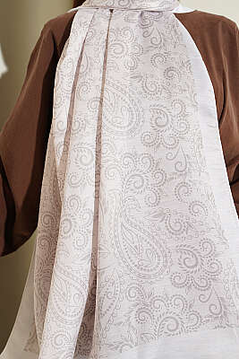 Paisley Motifli Soft Şal Taş - Başörtüsü