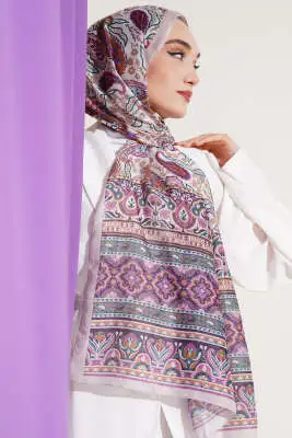 Paisley Rüyası Serisi Şal Bej - Başörtüsü