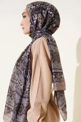 Paisley Rüyası Serisi Şal Nefti - Başörtüsü