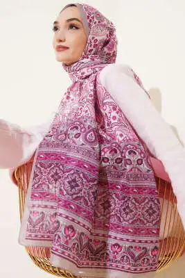 Paisley Rüyası Serisi Şal Vizon 